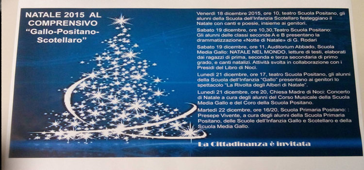Natale 2015 al comprensorio “Gallo-Positano-Scotellaro”