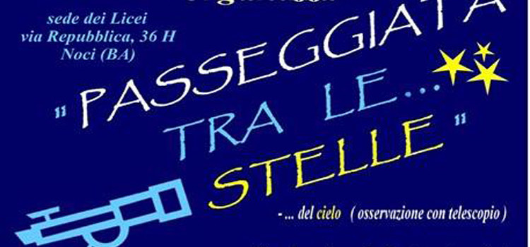 “Passeggiata tra le stelle” al liceo Da Vinci-Galilei