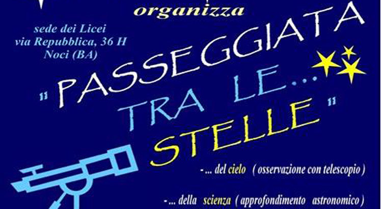 “Passeggiata tra le stelle” al liceo Da Vinci-Galilei
