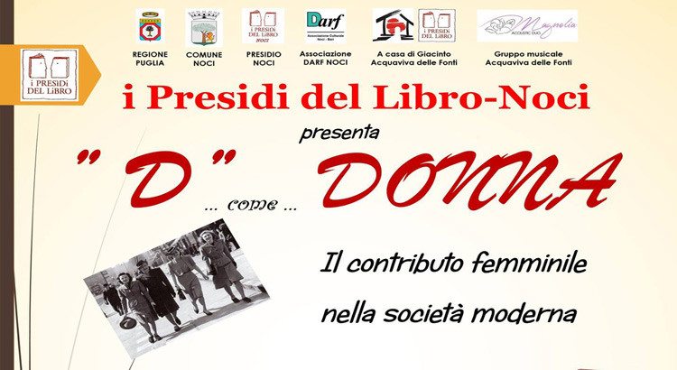 D come Donna, appuntamento con i Presidi del Libro