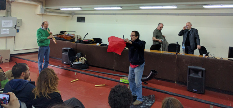 I protagonisti del Clockstop Fest al liceo “da Vinci-Galilei”