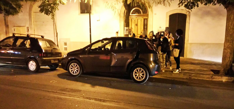 Pirata della strada in via Cavour Pirata della strada in via Cavour