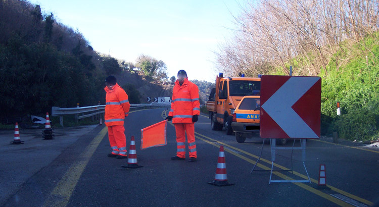Anas: lavori sulla Statale 100