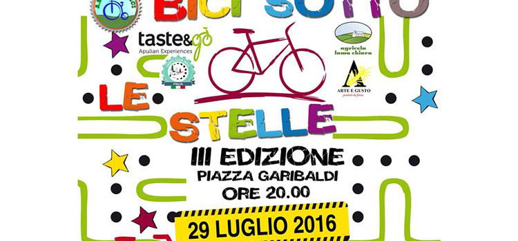 Tutto pronto per la ciclopasseggiata sotto le stelle