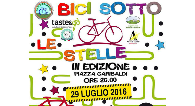 Tutto pronto per la ciclopasseggiata sotto le stelle Tutto pronto per la ciclopasseggiata sotto le stelle