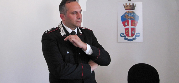 Il Cap. Ennio Maglie alla guida della Compagnia Cc di Gioia del Colle