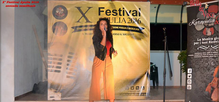 Graziana Intini dal Festival Apulia 2016 a Saint Vincent