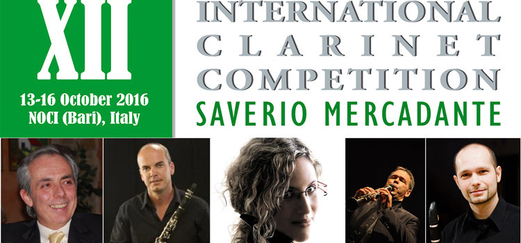 Concorso Internazionale di Clarinetto “S. Mercadante”, selezionati i semifinalisti 2016