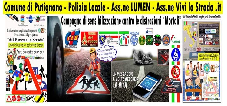 Sicurezza stradale: al via il progetto “Dal Banco alla Strada”