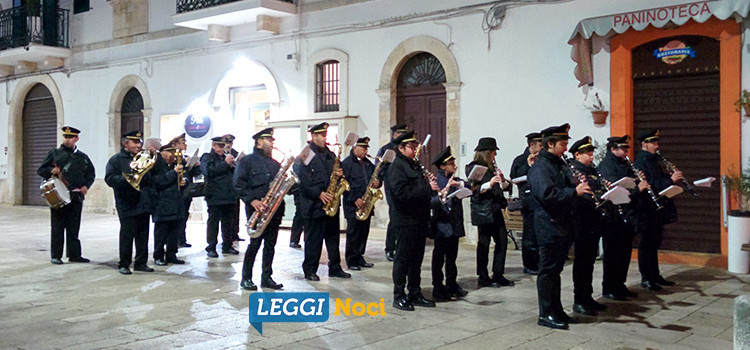 La banda cittadina nocese omaggia Santa Cecilia