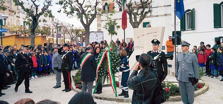 4 Novembre: cerimonia speciale in occasione del centenario della Prima Guerra Mondiale