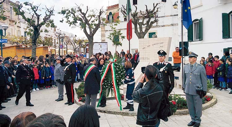 4 Novembre: cerimonia speciale in occasione del centenario della Prima Guerra Mondiale