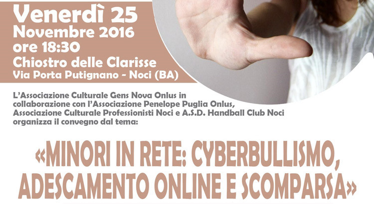 Minori in rete: cyberbullismo, adescamento online e scomparsa
