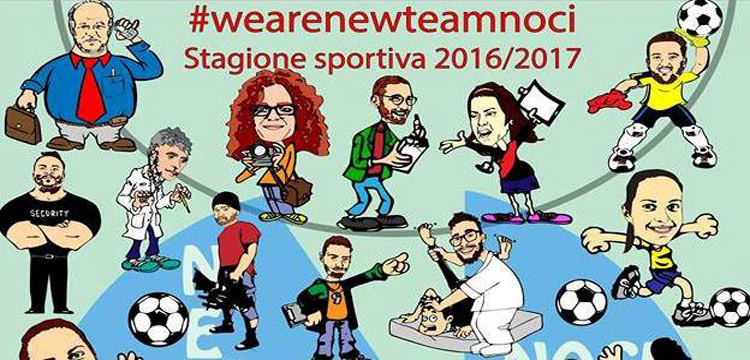 New Team Noci: un calendario fumetto per il 2017
