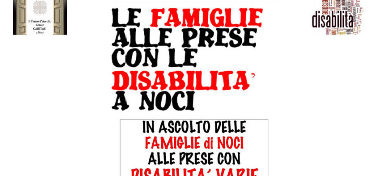 Disabilità, percorso formativo per famiglie