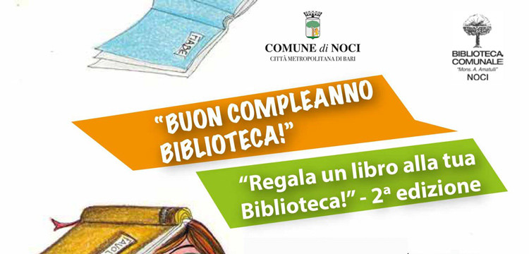 La biblioteca compie 50anni, regala un libro La biblioteca compie 50anni, regala un libro
