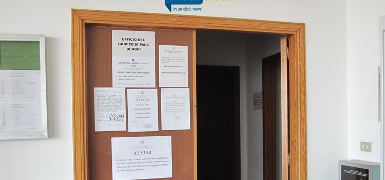 L’ufficio del Giudice di Pace viene accorpato a Putignano L’ufficio del Giudice di Pace viene accorpato a Putignano