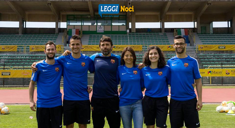 Giuseppe Lippolis agli FCB Escola Camp del FC Barcelona