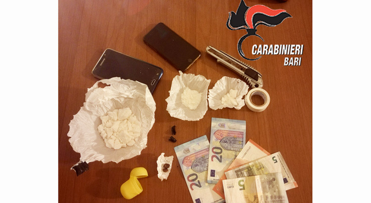 Controlli antidroga: 6 arresti nel sud-est barese