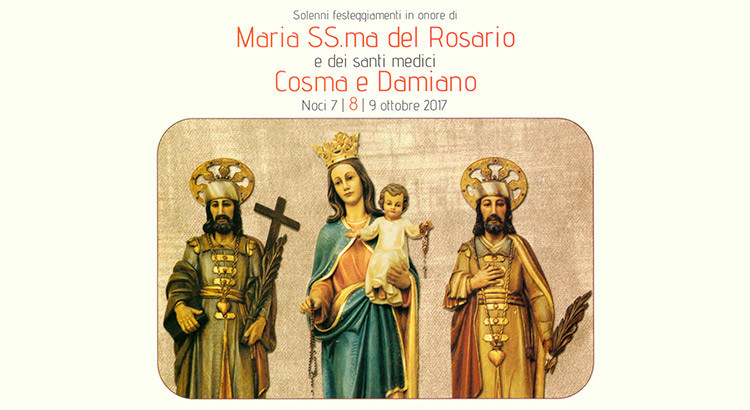 Tutto pronto per la festa dei Santi Medici e Maria Ss.ma del Rosario Tutto pronto per la festa dei Santi Medici e Maria Ss.ma del Rosario