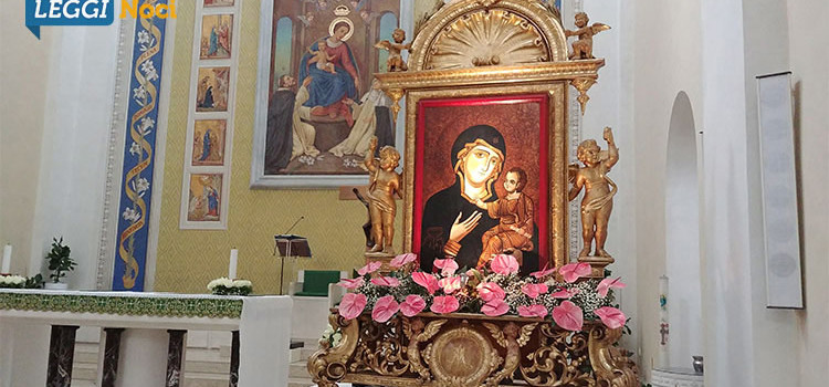 Madonna della Madia, soggiorno prolungato a Noci