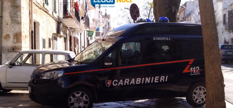 Controlli antidroga, Carabinieri Cinofili nel borgo antico Controlli antidroga, Carabinieri Cinofili nel borgo antico