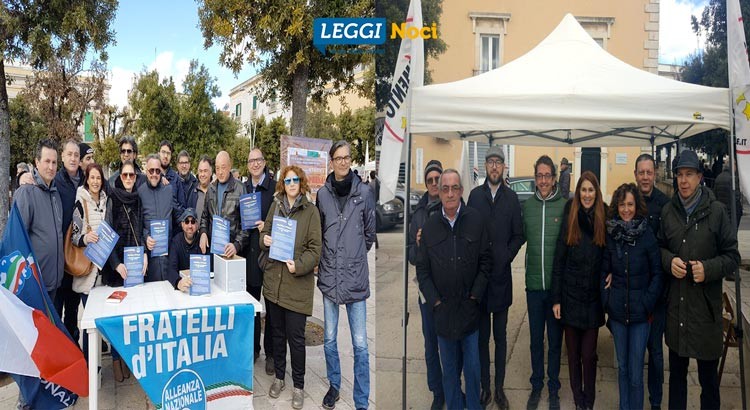 Verso le politiche del 4 marzo: FdI e M5S in piazza Verso le politiche del 4 marzo: FdI e M5S in piazza