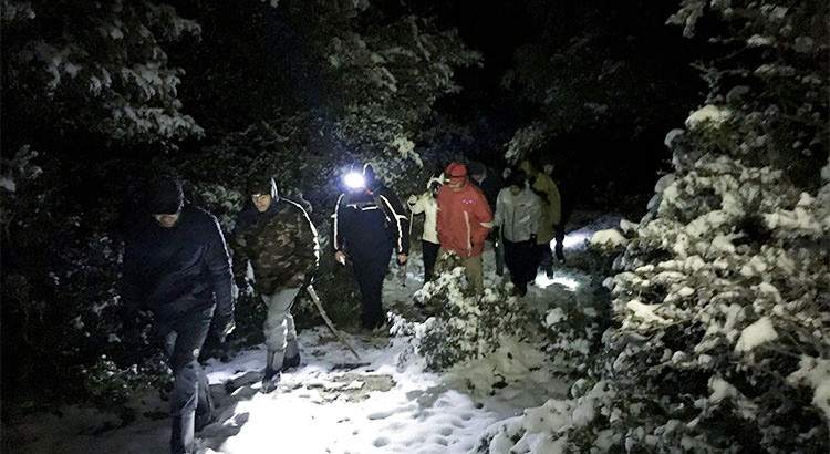 Barsento by night: snow trekking nell’oasi medievale