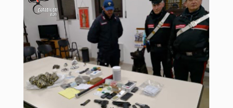 Controlli a S Pietro Piturno: arrestati 3 pusher, sequestrate droga e pistole