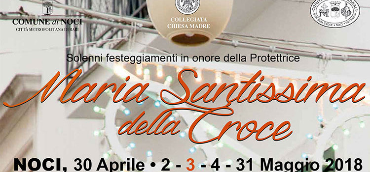 Il Programma dei festeggiamenti 2018 in onore della Madonna della Croce