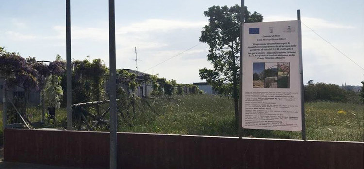 Agorà Sicure: al via la riqualificazione dei i giardini della Madonna della Croce, di via Vittorini e Abitarea Agorà Sicure: al via la riqualificazione dei i giardini della Madonna della Croce, di via Vittorini e Abitarea