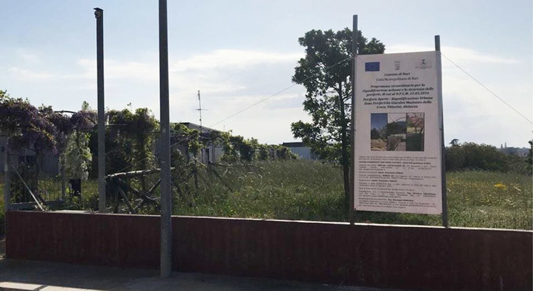 Agorà Sicure: al via la riqualificazione dei i giardini della Madonna della Croce, di via Vittorini e Abitarea