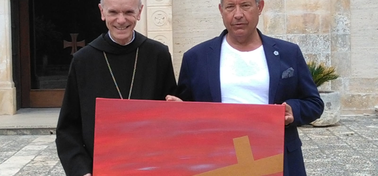 Vicenti dona opera originale all’Abbazia della Madonna della Scala