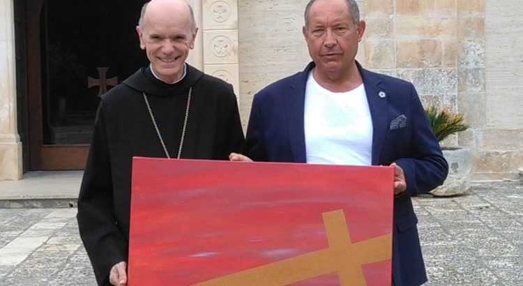 Vicenti dona opera originale all’Abbazia della Madonna della Scala Vicenti dona opera originale all’Abbazia della Madonna della Scala