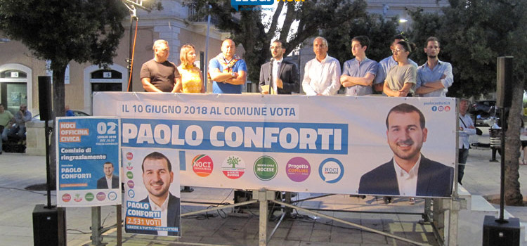 Noci Officina Civica ringrazia la cittadinanza, Conforti: “Ora della nostra forza dovranno farsene una ragione”