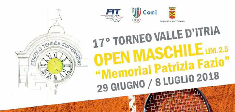 Tennis: a Cisternino il 5° Memorial “Patrizia Fazio” Tennis: a Cisternino il 5° Memorial “Patrizia Fazio”