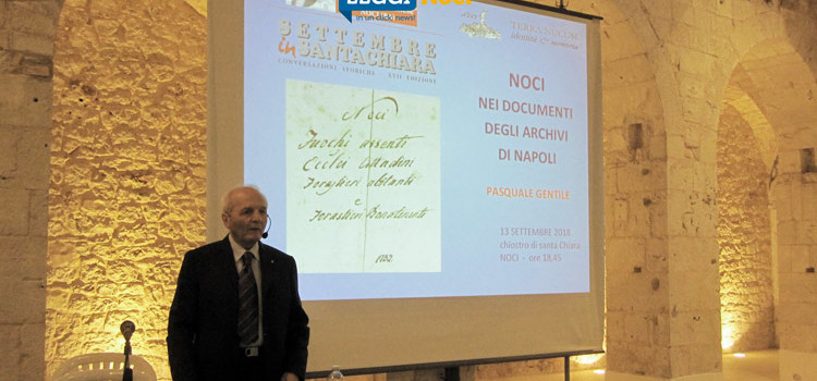 Noci nei documenti degli archivi di Napoli, inaugurata la 17^ edizione di Settembre in Santa Chiara