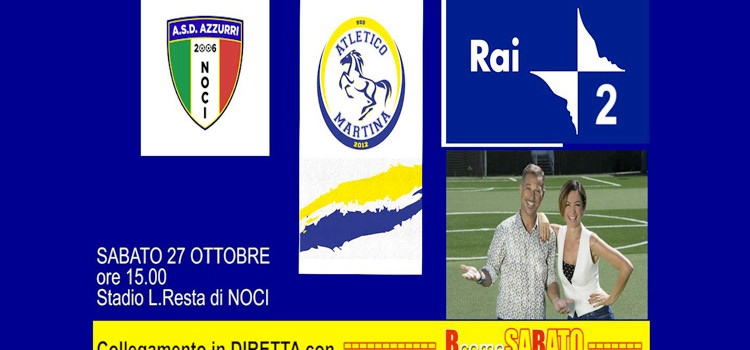 Le telecamere della Rai per Noci Azzurri – Atletico Martina Le telecamere della Rai per Noci Azzurri – Atletico Martina