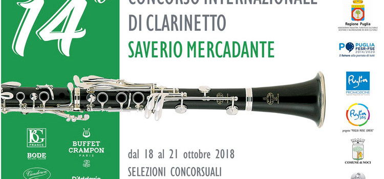 “Saverio Mercadante”: tutti gli eventi legati al concorso internazionale di clarinetto