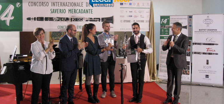 Brancati è il vincitore del 14° concorso internazionale di clarinetto “Saverio Mercadante”