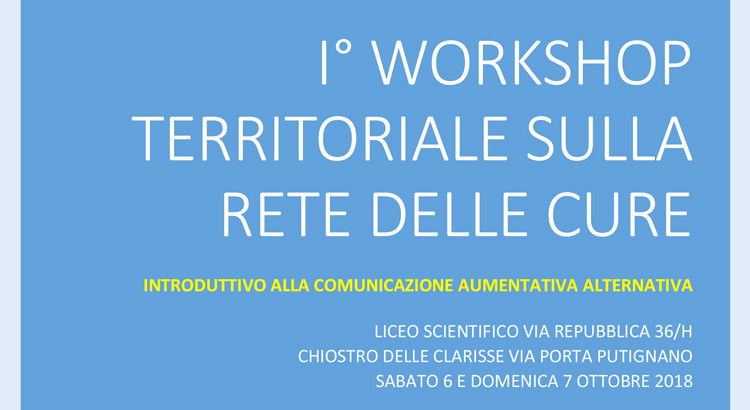 Workshop territoriale sulla rete delle cure Workshop territoriale sulla rete delle cure