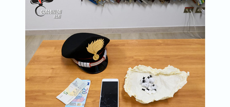 Droga a San Pietro Piturno, giovane pusher agli arresti domiciliari