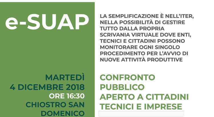 e-Suap: confronto pubblico