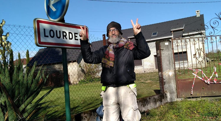 Rocco Rinaldi è arrivato a Lourdes