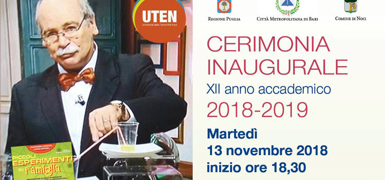 UTEN: cerimonia inaugurale dell’A.A. 2018/2019 con il Col. Laurenzi