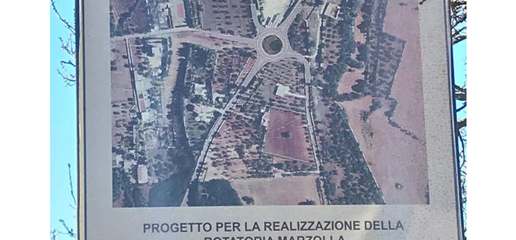 Iniziati i lavori per la realizzazione del rondò di Contrada Marzolla