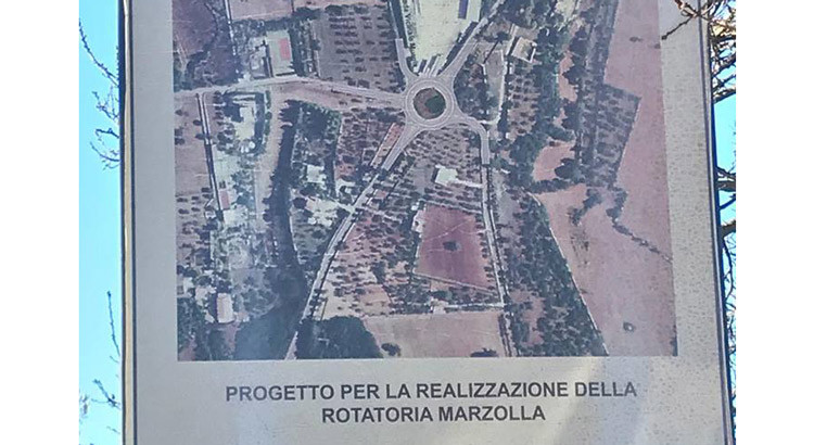 Iniziati i lavori per la realizzazione del rondò di Contrada Marzolla