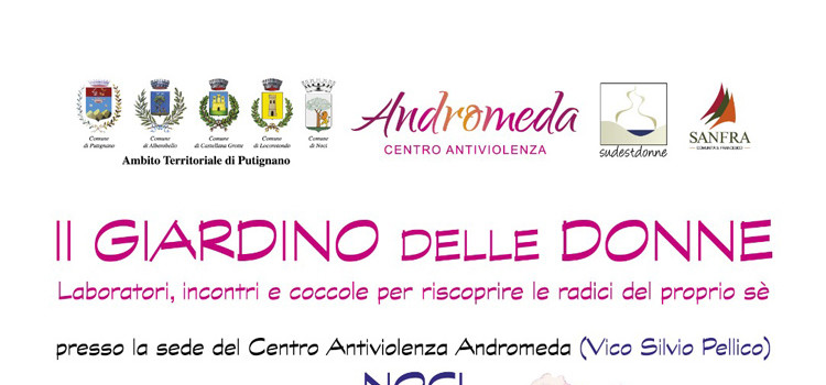 Il giardino delle donne: a Noci 4 laboratori per riscoprire le radici del proprio sé