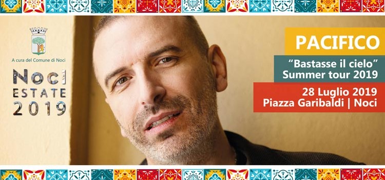 Pacifico a Noci il 28 Luglio con il suo “Bastasse il cielo Summer Tour 2019”