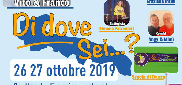 “Di dove sei?”: musica e cabaret questo weekend al Teatro Gabrieli “Di dove sei?”: musica e cabaret questo weekend al Teatro Gabrieli